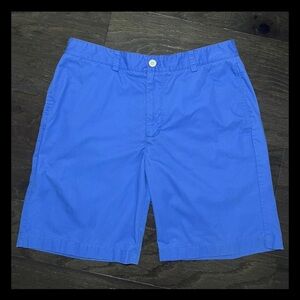 Vineyard Vines Club Short Size 33” Blue 8.5” Inseam Cotton Twill Beach Teal